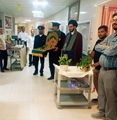 شمیم رضوی در بیمارستان سوانح سوختگی امیرالمومنین(ع) شیراز